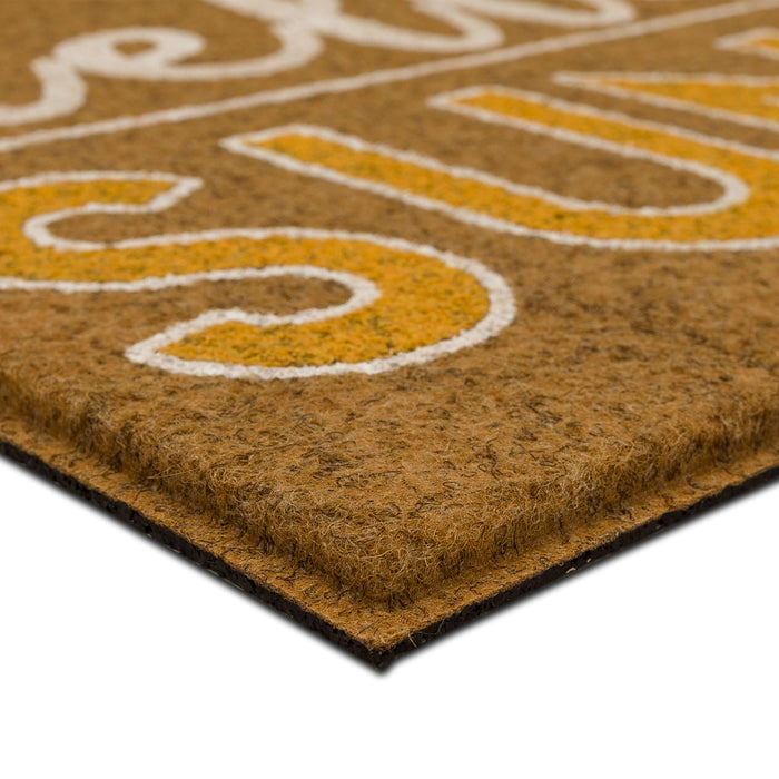Hello Sunshine Brown Mat