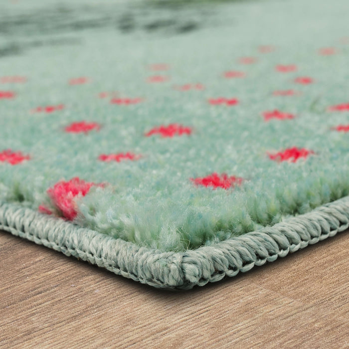 Piña Colada Blue & White Accent Rug