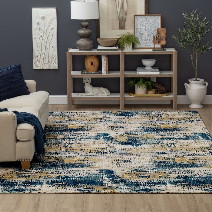 Karastan Vanguard Placid Majolica Blue by Drew & Jonathan Home