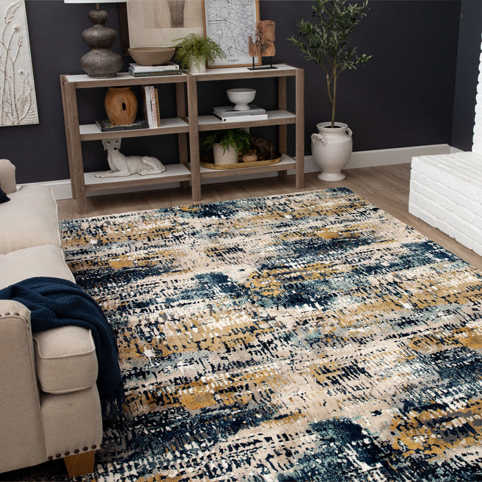 Karastan Vanguard Placid Majolica Blue by Drew & Jonathan Home
