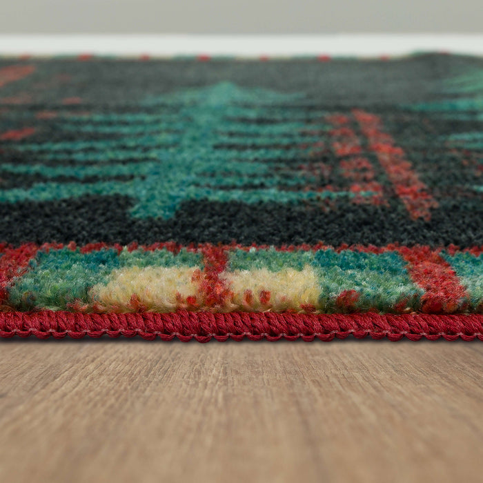 Plaid Forest Green Accent Rug