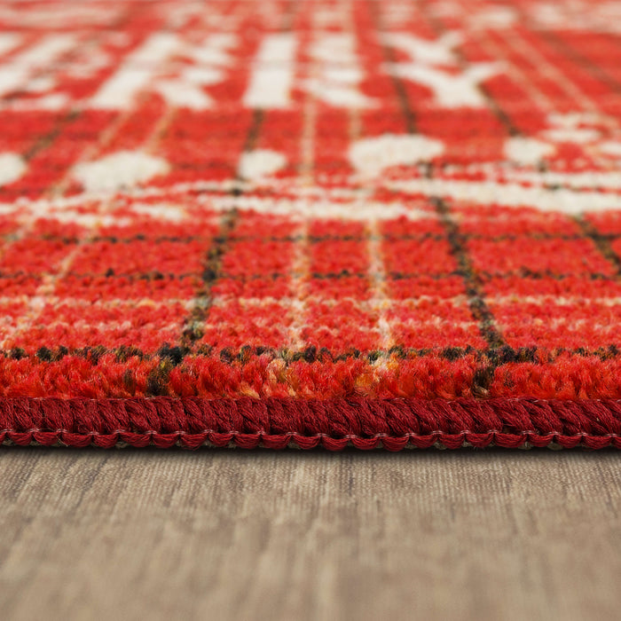 Merry Red Plaid Accent Rug