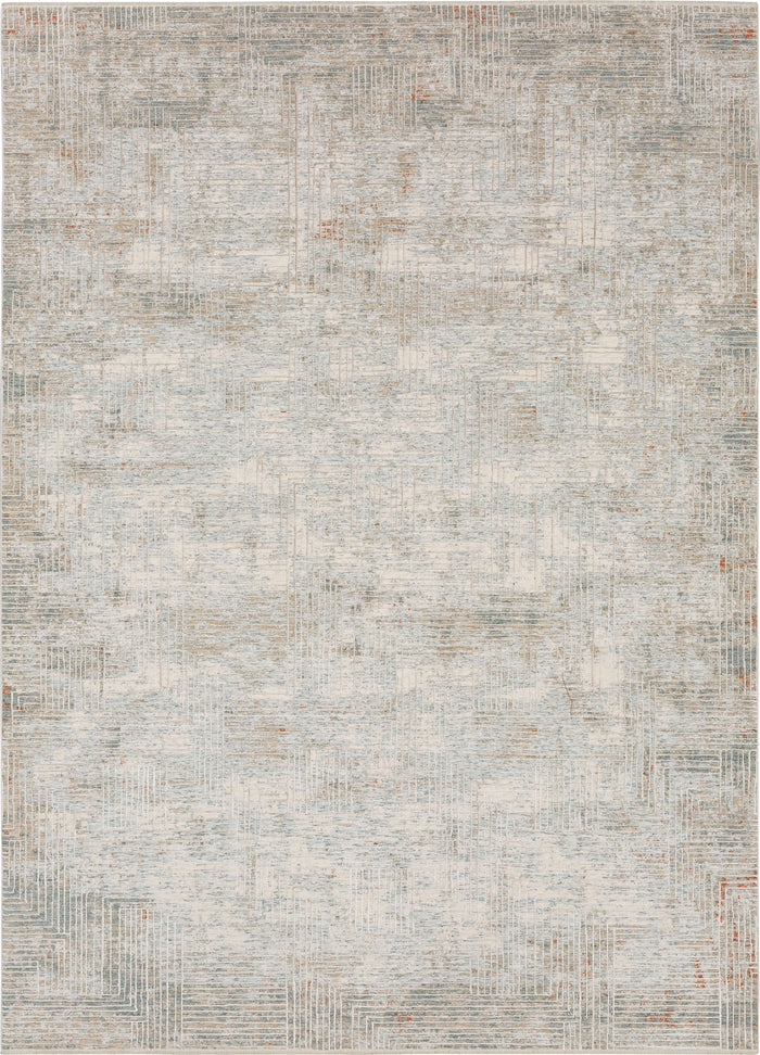 Karastan Solitude Plaza Dilao Dark Grey Beige Area Rug