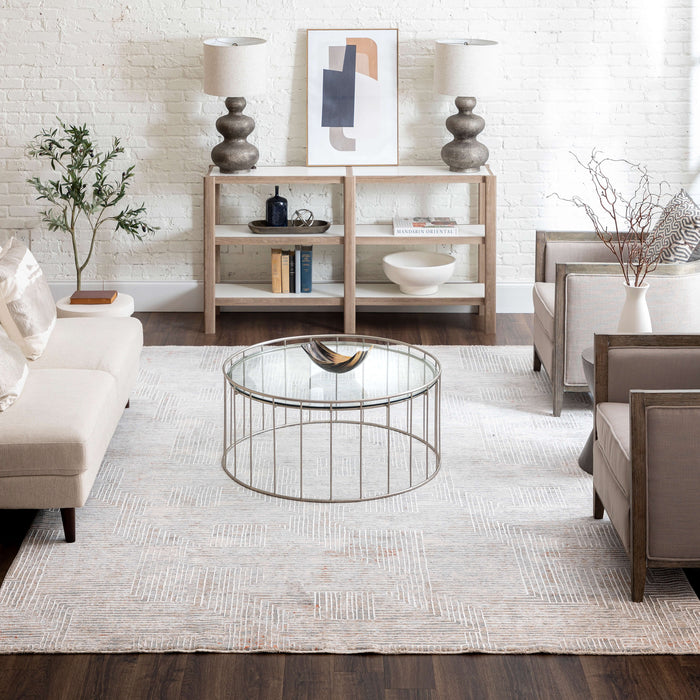 Karastan Solitude Plaza Dilao Dark Grey Beige Area Rug