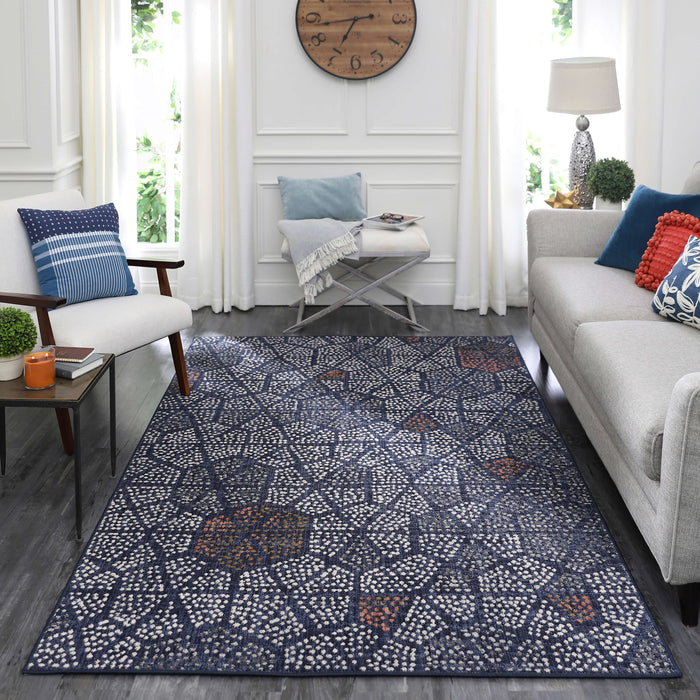 Pointed Path Indigo Area Rug by Scott Living