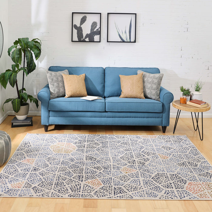 Pointed Path Periwinkle Area Rug by Scott Living