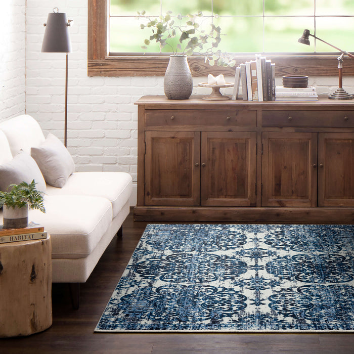 Technicolor Porter Cream Area Rug