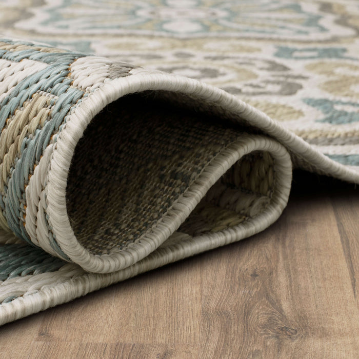Jackson Tile Cool Grey Area Rug