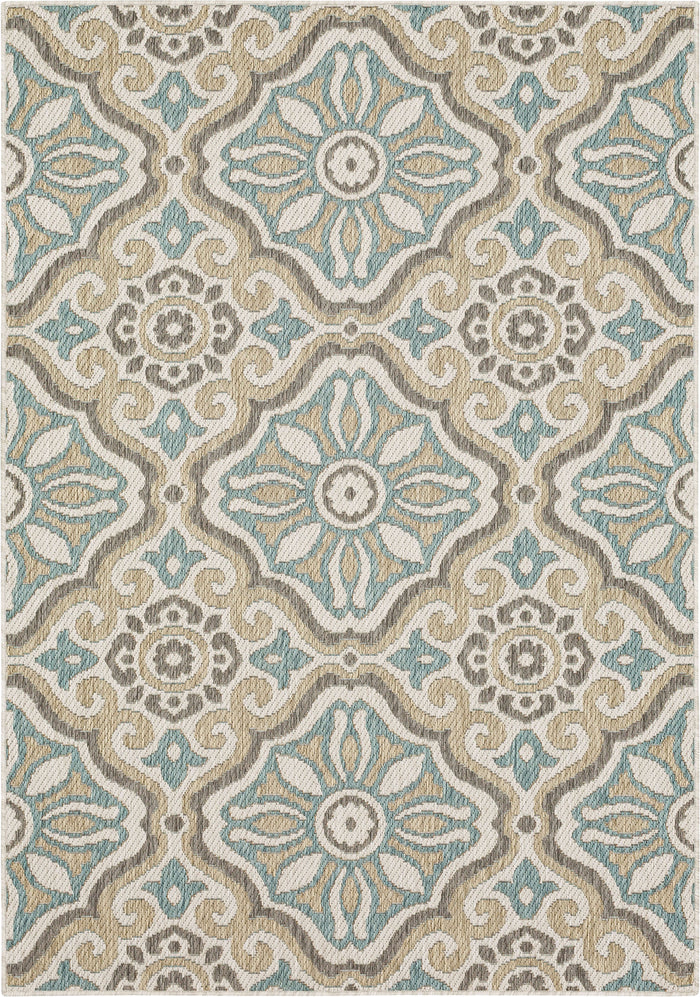 Jackson Tile Cool Grey Area Rug
