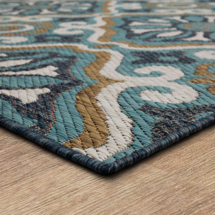 Jackson Tile Teal Area Rug