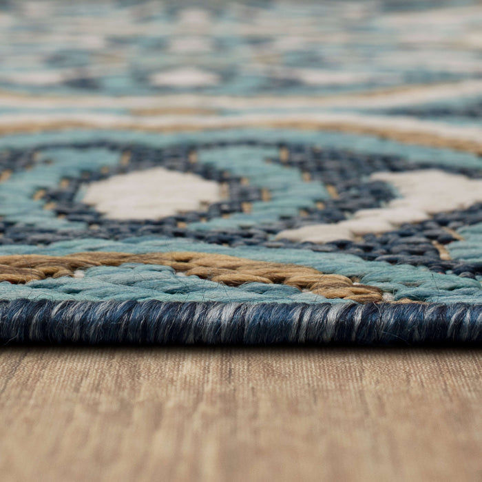 Jackson Tile Teal Area Rug