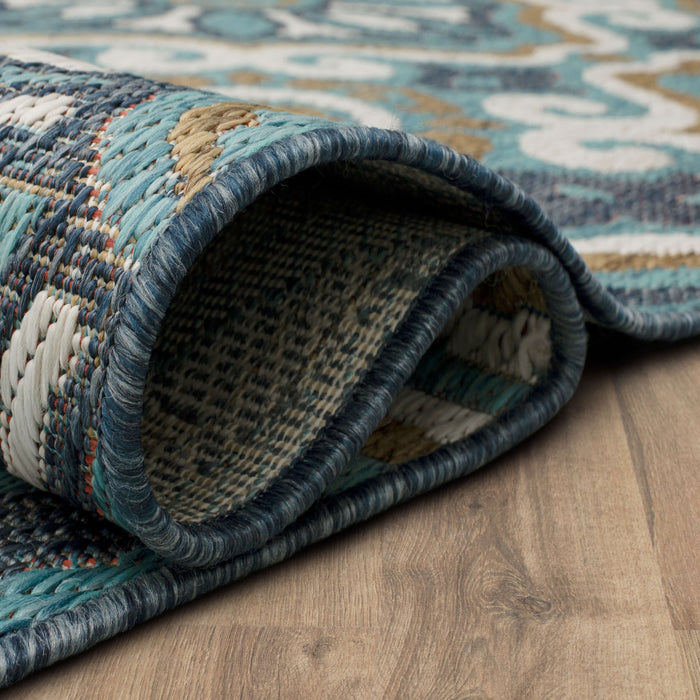 Jackson Tile Teal Area Rug