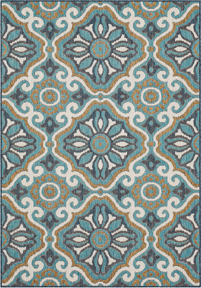 Jackson Tile Teal Area Rug