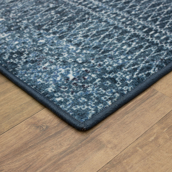 Technicolor Quemado Denim Area Rug
