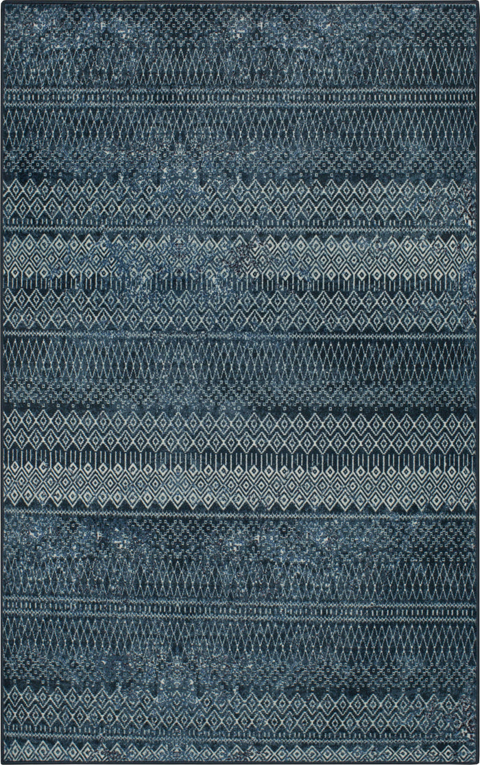 Technicolor Quemado Denim Area Rug