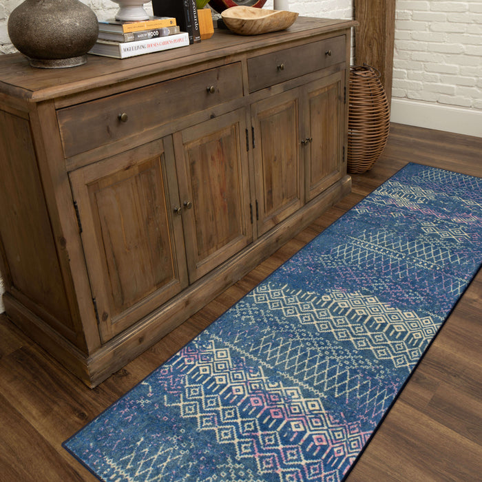 Technicolor Quemado Purple Area Rug