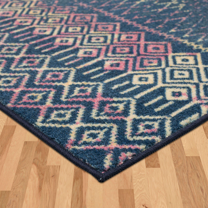 Technicolor Quemado Purple Area Rug