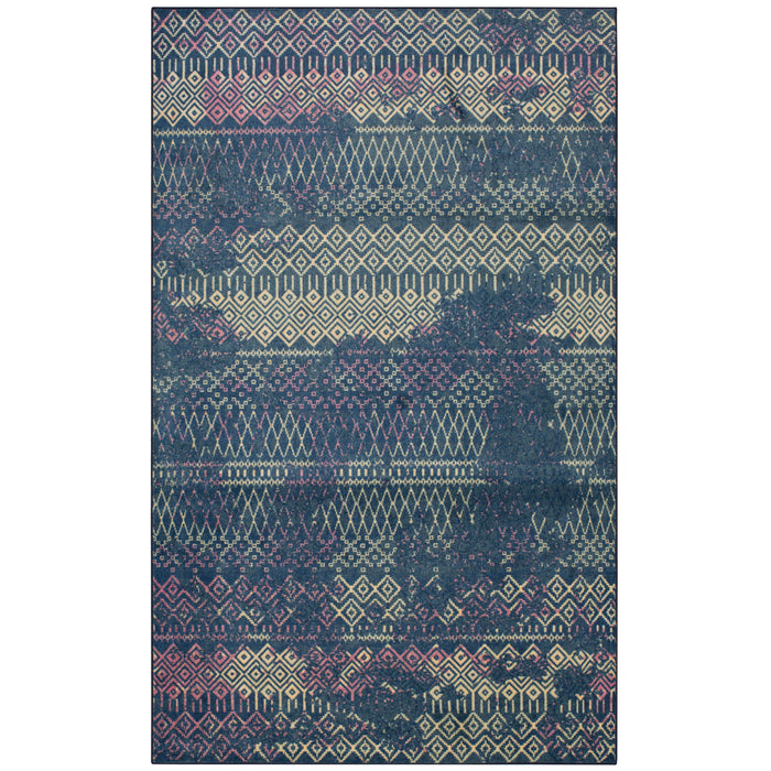 Technicolor Quemado Purple Area Rug