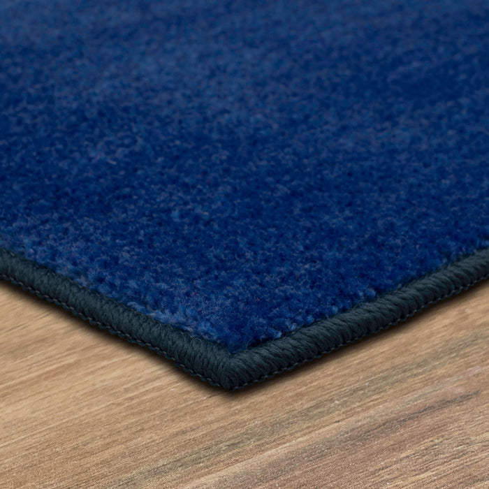 Technicolor Speed Profiles Blue Area Rug