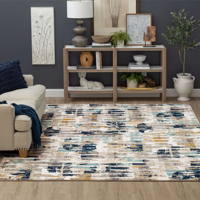 Karastan Vanguard Provenance Majolica Blue by Drew & Jonathan Home