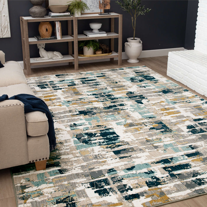 Karastan Vanguard Provenance Majolica Blue by Drew & Jonathan Home