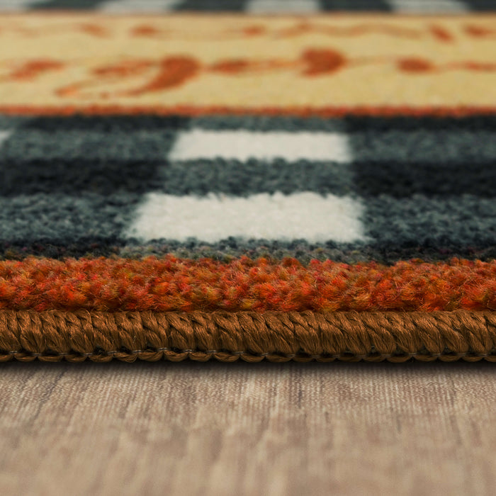 Nice Pumpkin Spice Tan Accent Rug