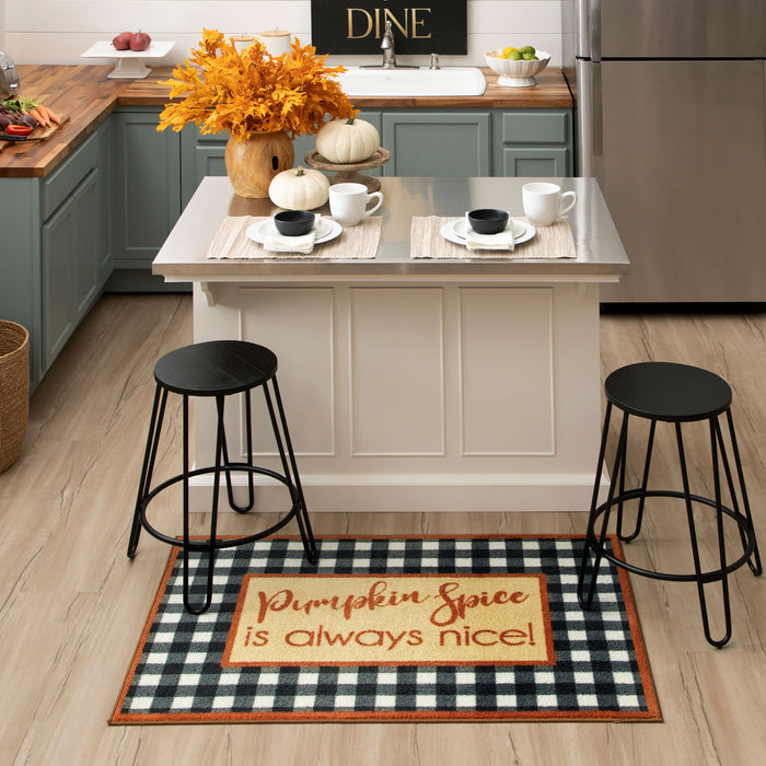 Nice Pumpkin Spice Tan Accent Rug