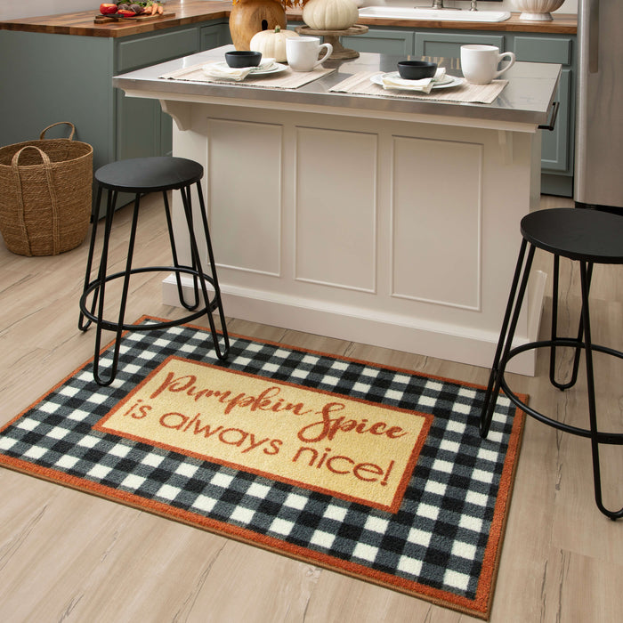 Nice Pumpkin Spice Tan Accent Rug