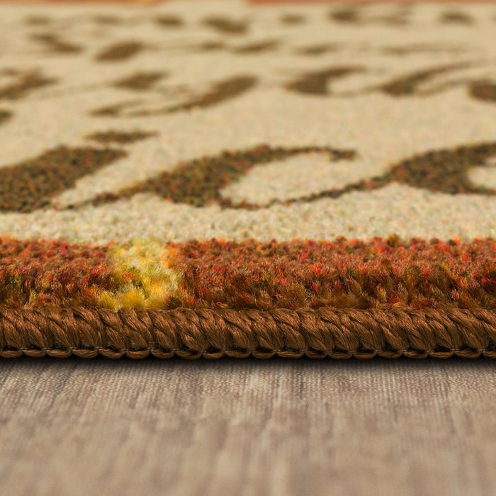 Pumpkin Spice Everything Nice Orange Accent Rug