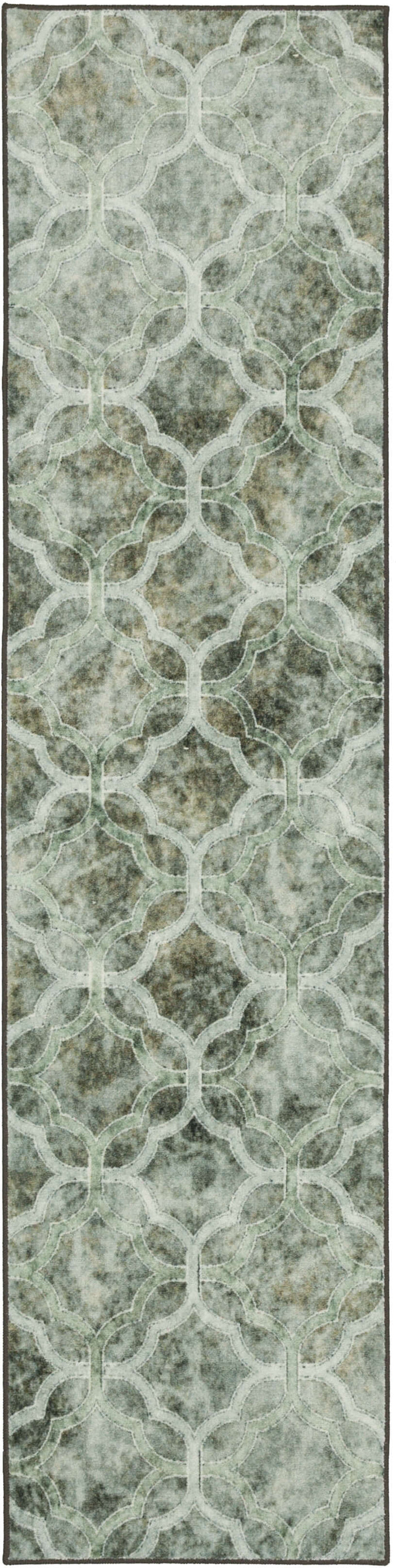 Technicolor Quatrafoil Gray Area Rug