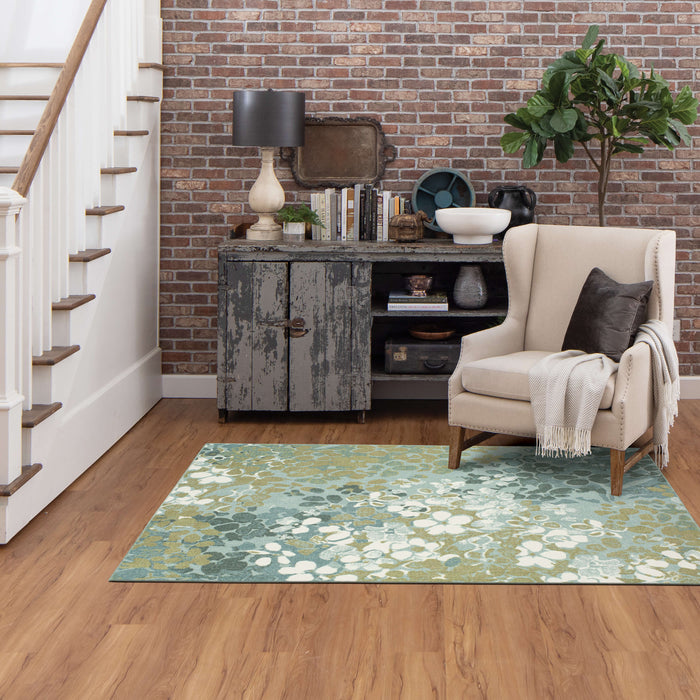 Technicolor Lucia Floral Tan Area Rug