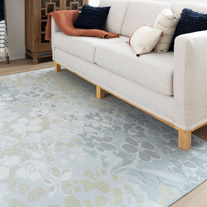 Technicolor Lucia Floral Tan Area Rug