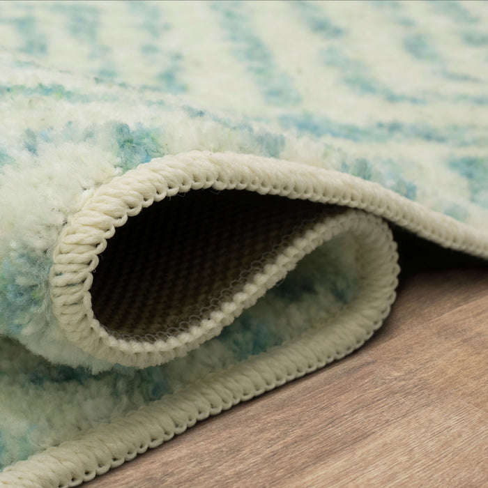 Technicolor Renard Aqua Area Rug