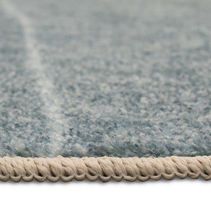 Technicolor Color Bands Blue Area Rug