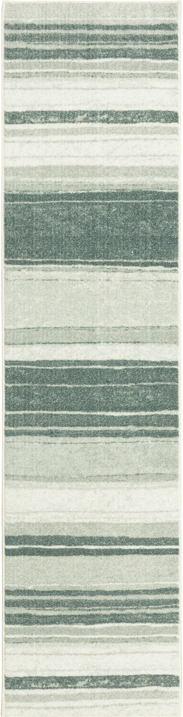 Technicolor Color Bands Grey Area Rug