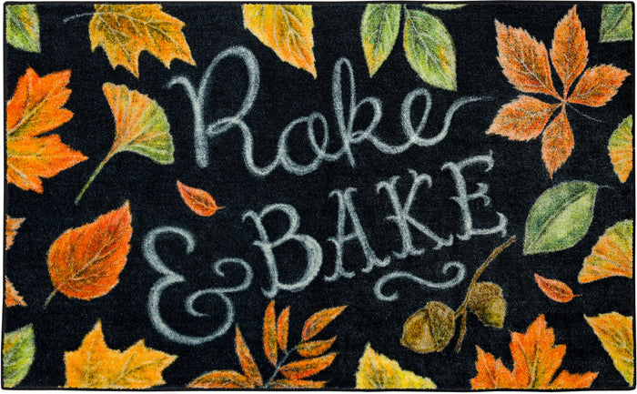 Fall Plans Black Accent Rug