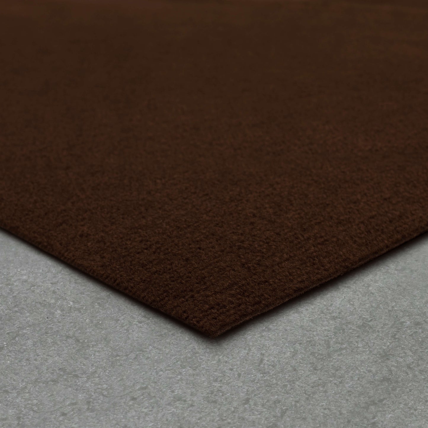 Ribbed Needle Punch Chocolate Area Rug