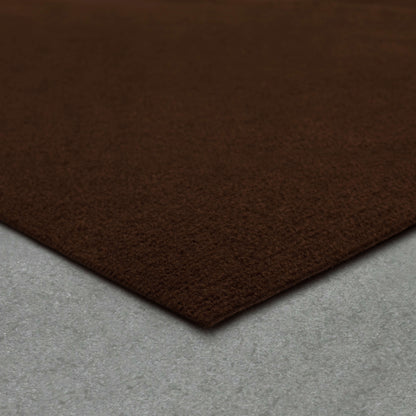 Ribbed Needle Punch Chocolate Area Rug