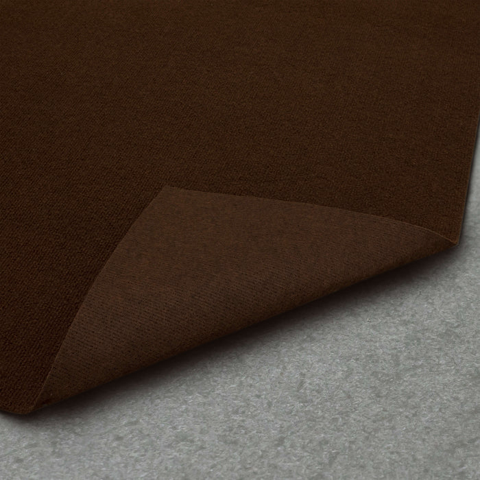 Ribbed Needle Punch Chocolate Area Rug