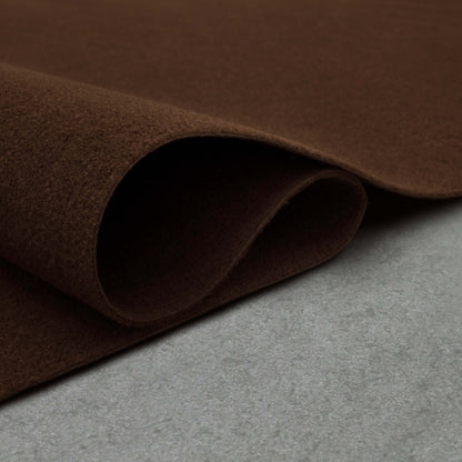 Ribbed Needle Punch Chocolate Area Rug