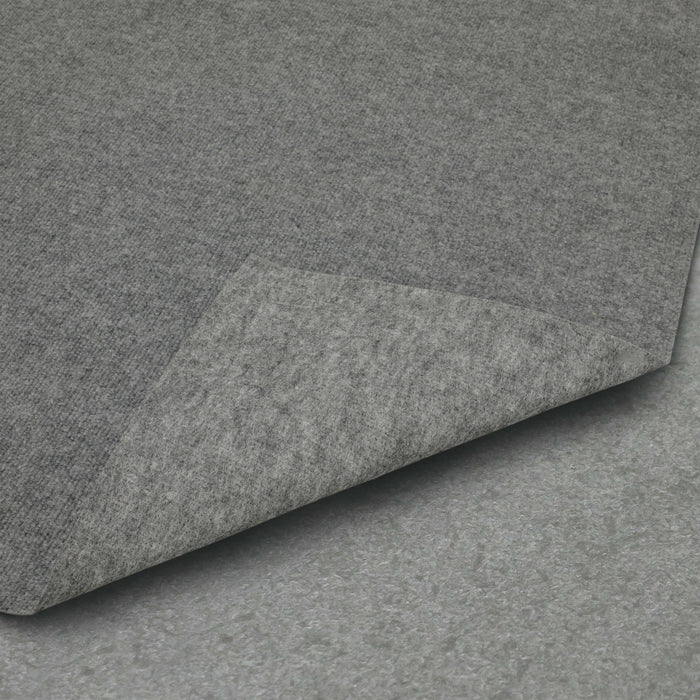 Ribbed Needle Punch Smoke Area Rug