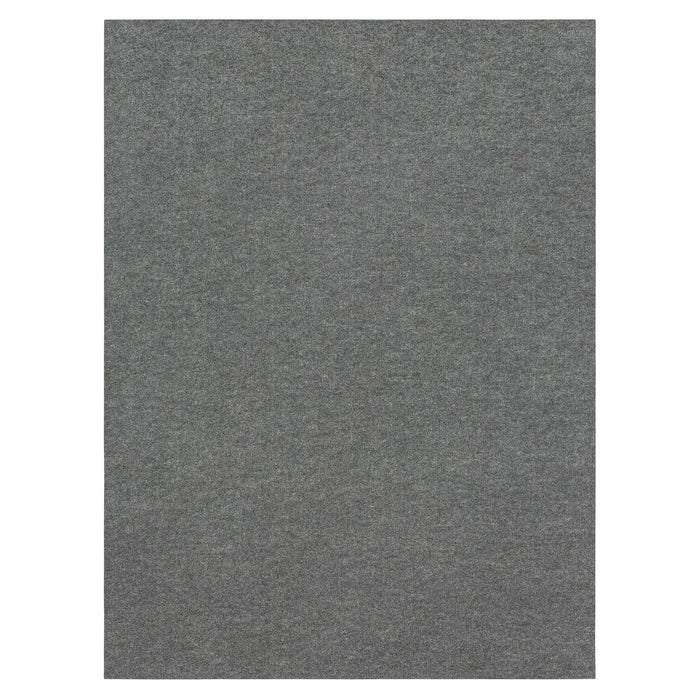 Ribbed Needle Punch Smoke Area Rug