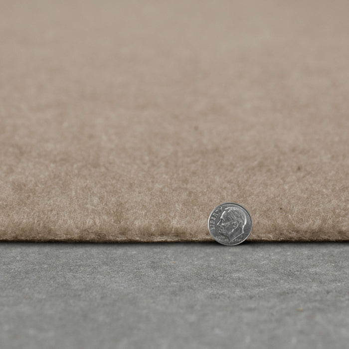 Ribbed Needle Punch Taupe Area Rug