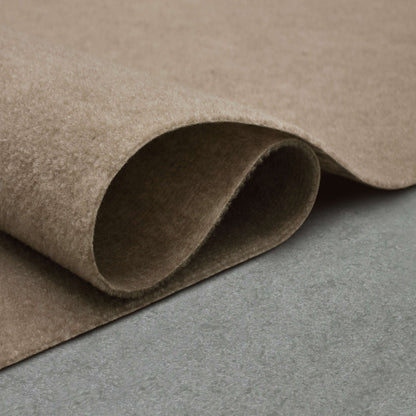 Ribbed Needle Punch Taupe Area Rug