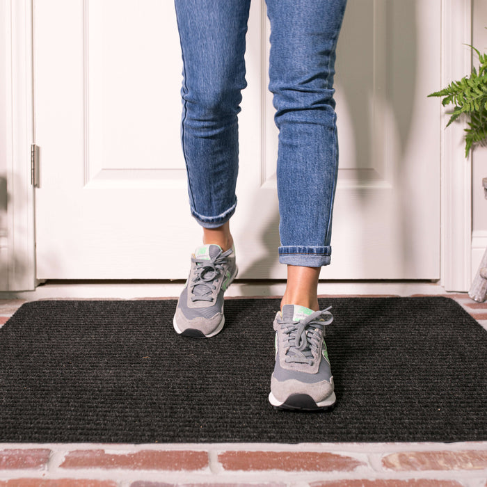 Charcoal Ribbed Utility Mat