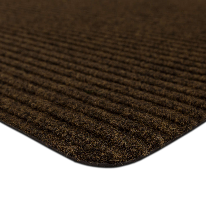 Brown Ribbed Utility Mat