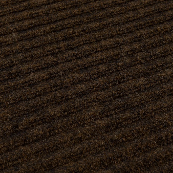 Brown Ribbed Utility Mat