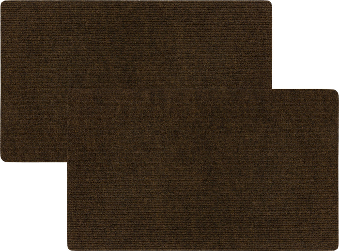 Brown Ribbed Utility Mat