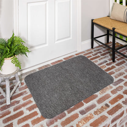 Grey Ribbed Utility Mat