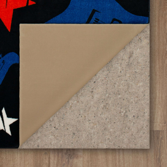 Technicolor Rock On Multicolor Area Rug
